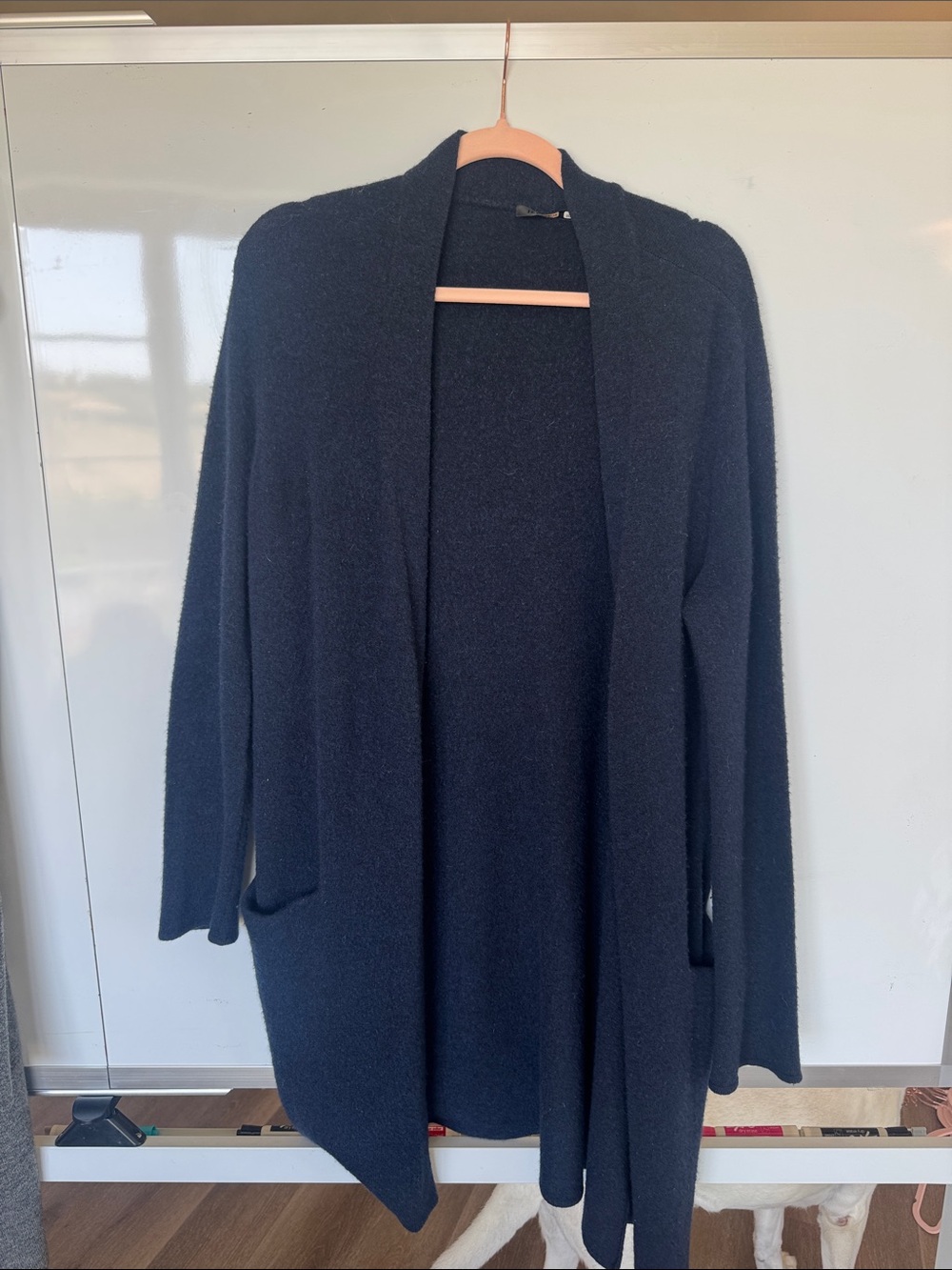 Jenni Kayne Black Open-Front Knit Cardigan